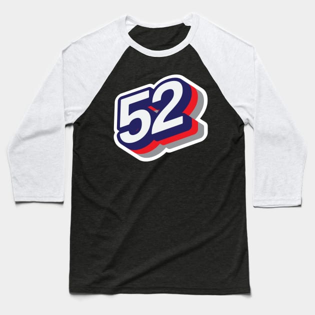 52 Baseball T-Shirt by MplusC